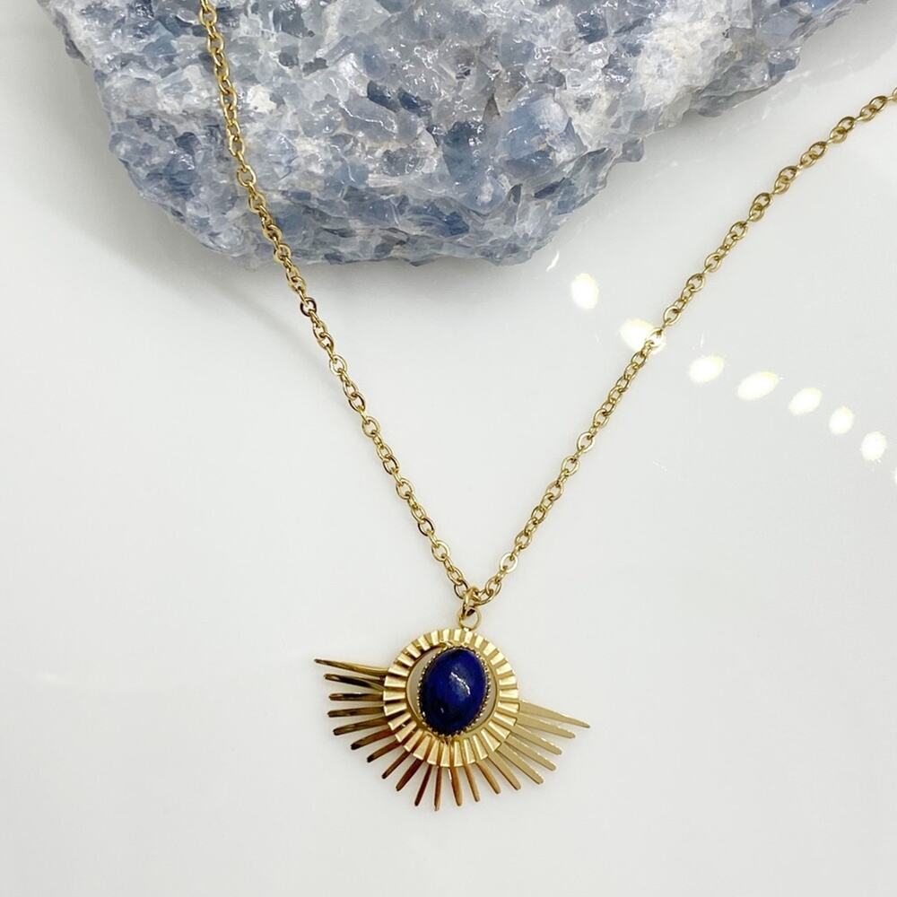 NEW Starry Blue Night Lapis Necklace - Picture 3 of 15